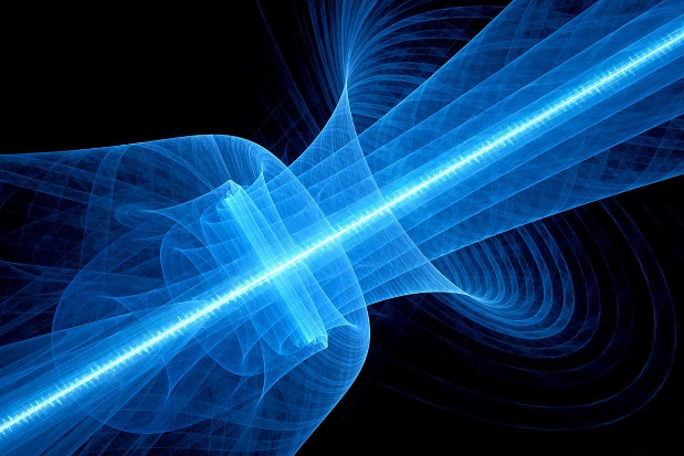 Laser traveling through gravity fields